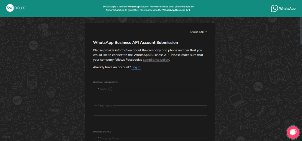 whatsapp to your website